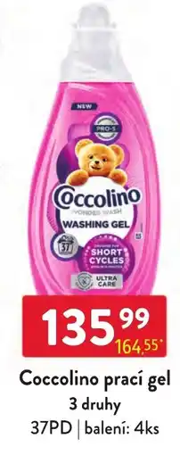 Qanto Coccolino prací gel nabídka