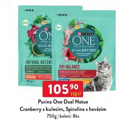 Qanto Purina One Dual Nature Cranberry s kuřecím, Spirulina s hovězím nabídka