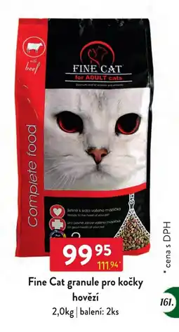 Qanto Fine Cat granule pro kočky hovězí nabídka