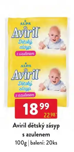 Qanto Aviril dětský zásyp s azulenem nabídka