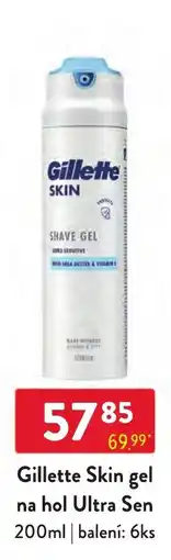 Qanto Gillette Skin gel na hol Ultra Sen nabídka