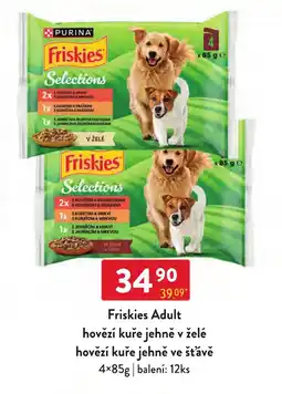 Qanto Friskies Adult hovězí kuře jehně v želé hovězí kuře jehně ve šťávě nabídka