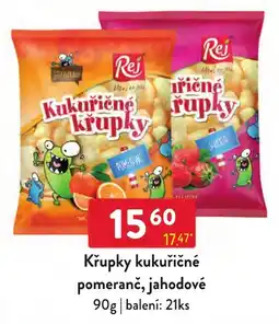 Qanto Rej křupky kukuričné pomeranč, jahodové nabídka