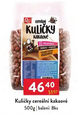 Qanto Rej kuličky cereální kakaové nabídka