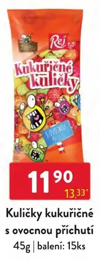 Qanto Rej kukuřičné kuličky s ovocnou příchutí nabídka