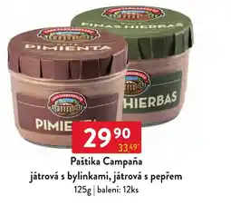 Qanto Paštika Campaña játrová s bylinkami, játrova s pepřem nabídka