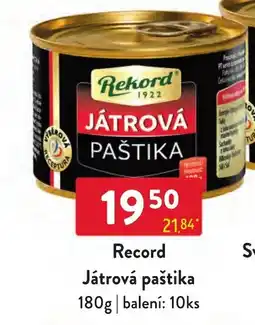 Qanto Record Játrová paštika nabídka