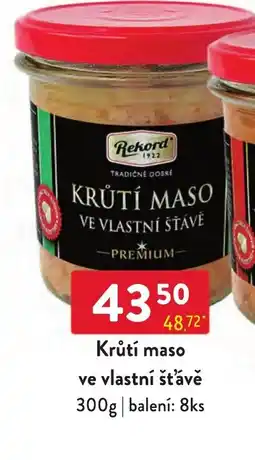 Qanto Rekord krůtí maso ve vlastní šťávě premium nabídka