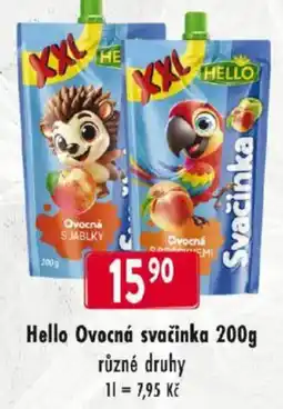 Qanto Hello Ovocná svačinka nabídka