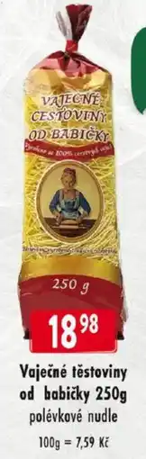 Qanto Vaječné těstoviny od babičky nabídka