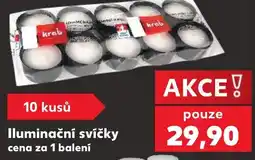 Kaufland Krab illuminační svíčky nabídka