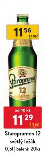 Qanto Staropramen 12 světlý ležák nabídka