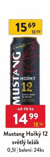 Qanto Mustang Hořký 12 světlý ležák nabídka