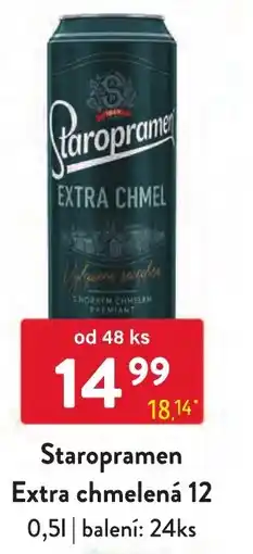 Qanto Staropramen extra chmelená 12 nabídka