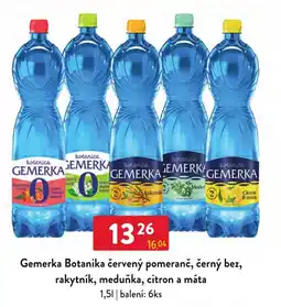 Qanto Gemerka Botanika červený pomeranč, černý bez, rakytňík, meduňka, citron a máta nabídka