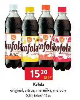 Qanto Kofola original, citrus, meruňka, meloun nabídka