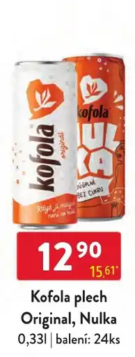 Qanto Kofola plech nabídka