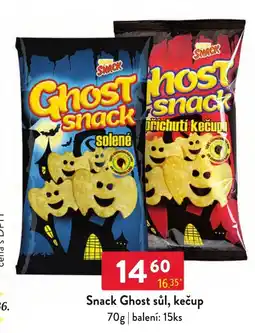 Qanto Ghost snack sůl, kečup nabídka