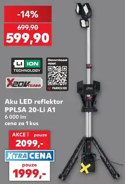 Kaufland X20V TEAM Aku LED reflektor PPLSA 20-Li A1 nabídka