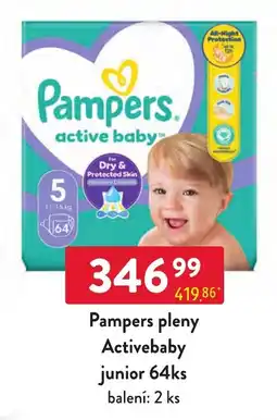 Qanto Pampers active baby junior nabídka