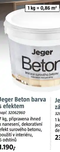 Bauhaus Jeger Beton barva s efektem nabídka
