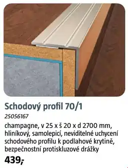 Bauhaus Schodový profil 70/1 nabídka