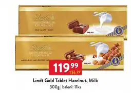Qanto Lindt Gold Tablet Hazelnut, Milk nabídka