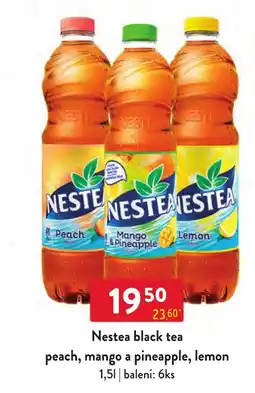 Qanto Nestea black tea peach, mango a pineapple, lemon nabídka