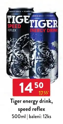 Qanto Tiger energy drink, speed reflex nabídka