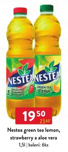 Qanto Nestea green tea lemon, strawberry a aloe vera nabídka