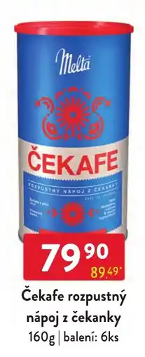 Qanto Meltá čekafe rozpuštěný nápoj z čekanky nabídka