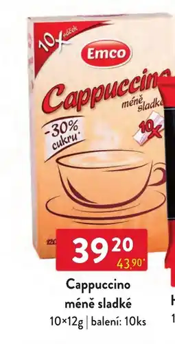 Qanto Emco Cappuccino méně sladké nabídka