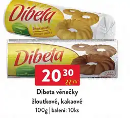 Qanto Dibeta věnečky žloutkové, kakaové nabídka