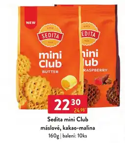 Qanto Sedita mini Club máslové, kakao-malina nabídka