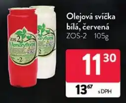 Qanto Memoryflame olejová svíčka bílá, červená nabídka