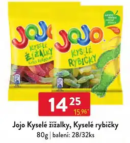 Qanto Jojo Kyselé žížalky, Kyselé rybičky nabídka