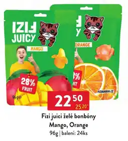 Qanto Fizi juici želé bonbóny Mango, Orange nabídka