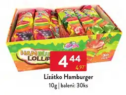 Qanto Lízátко Hamburger nabídka
