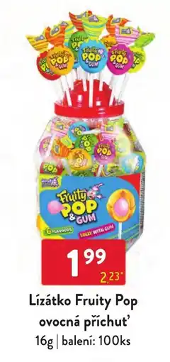 Qanto Fruity Pop ovocná příchut' nabídka
