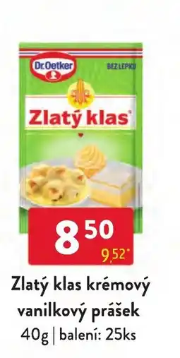 Qanto Dr.Oetker zlatý klas krémový vanilkový prášek nabídka