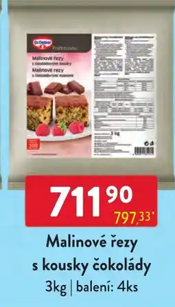 Qanto OcDessert Malinové řezy s kousky čokolády nabídka