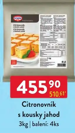 Qanto Dr.Oetker Professional Citronovník s kousky jahod nabídka