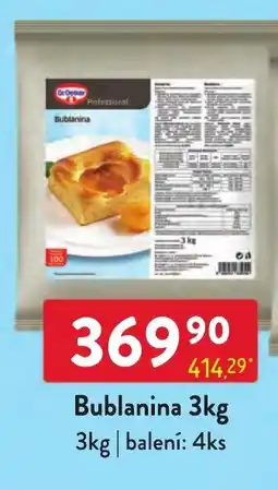 Qanto Dr.Oetker Professional Bublanina nabídka