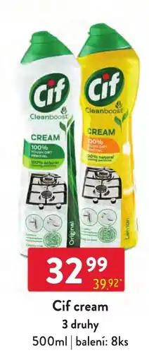 Qanto Cif cream nabídka