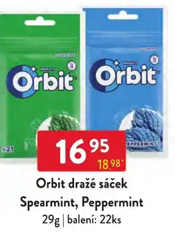 Qanto Orbit dražě sáček Spearmint, Peppermint nabídka