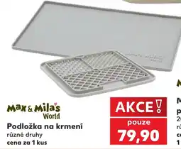 Kaufland Max & Mila's World Podložka na krmení nabídka