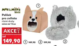 Kaufland Max & Mila's World Pelišek pro zvířata nabídka