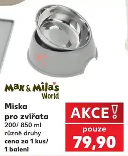 Kaufland Max & Mila's World Miska nabídka