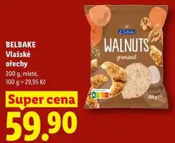 Lidl BELBAKE Vlašské ořechy, 200 g, mleté nabídka