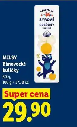 Lidl MILSY Bánovecké kuličky nabídka